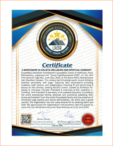 Suryadatta Recognized by Uttarakhand Book of Record for Surya Yog Dhyanathon 2025